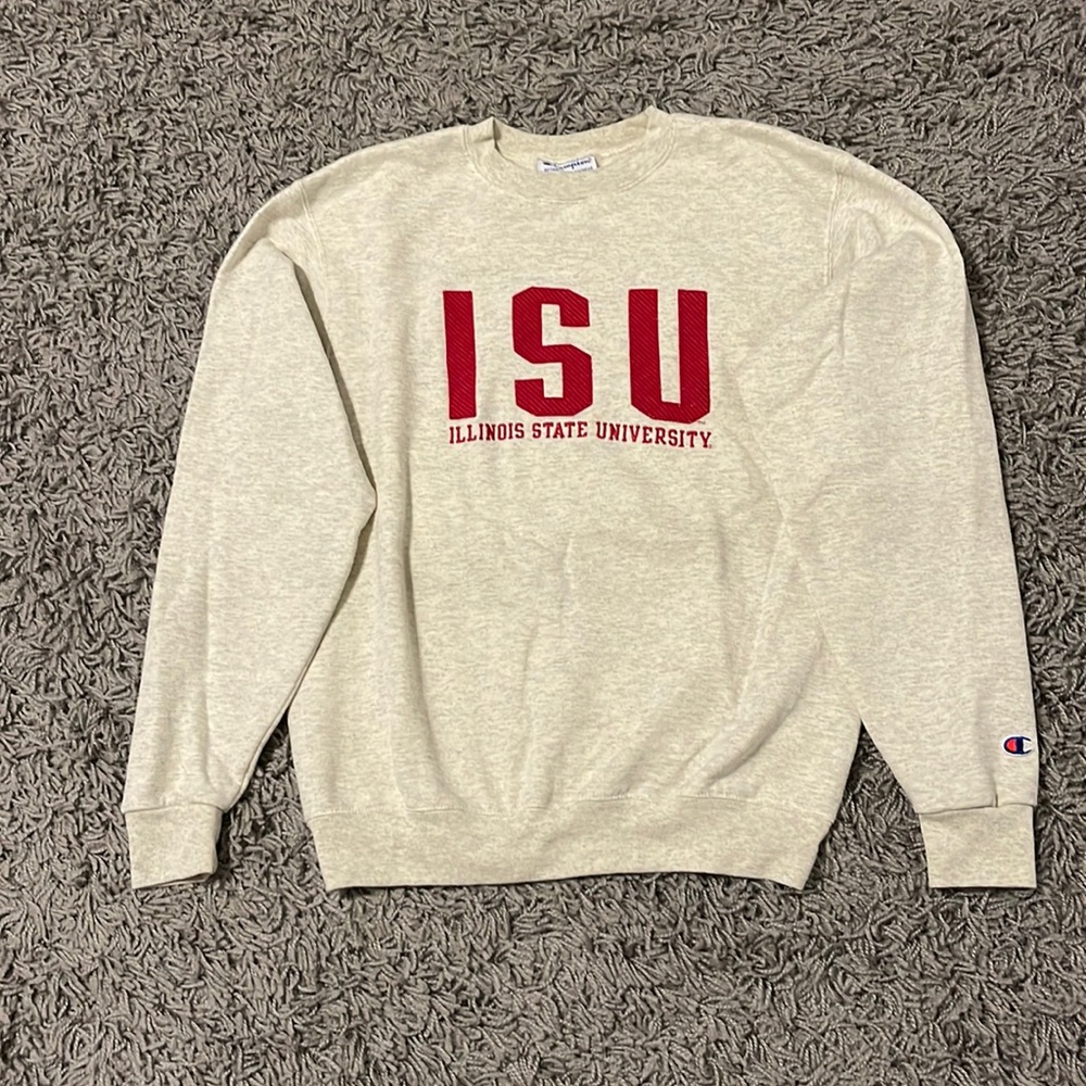 Champion embroidered Illinois State University crewneck size S